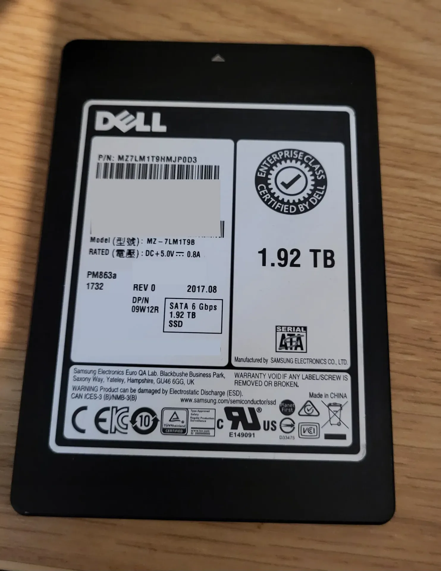 1.92TB PM863a